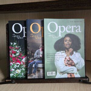 Set of 3 issues of Opera with Opera News magazine, 2025 - June, August, Septembe